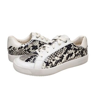 COLE HAAN GrandPro 360 Paris Leather Sneakers Sz 9 Python Snake Print W21202
